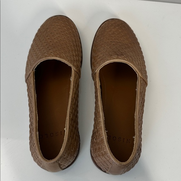 Nisolo Mara Woven Leather Brown Almond Flats Size 7.5 Quiet Luxury Capsule - Picture 9 of 15